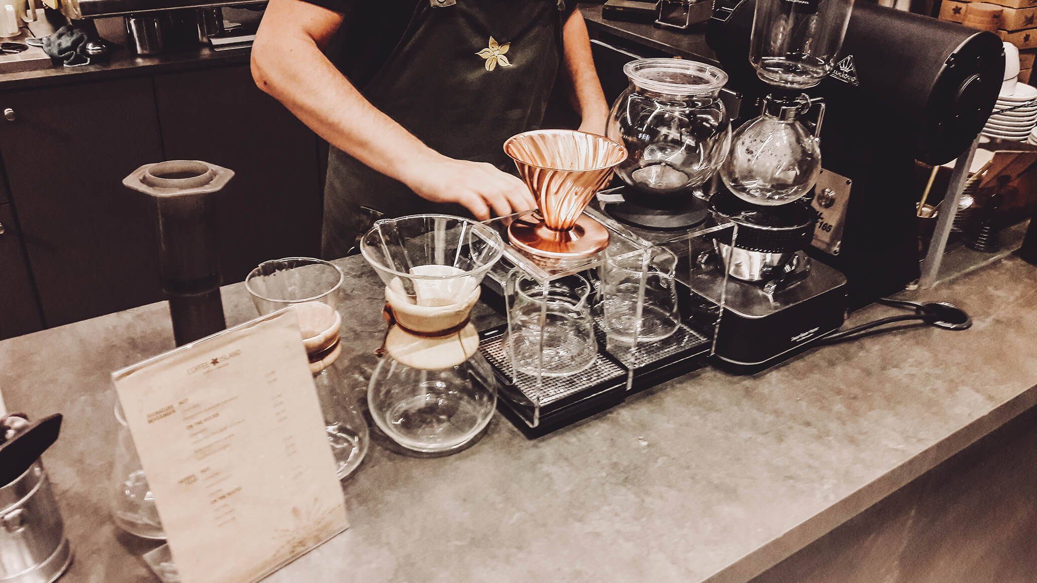 Die Ausstattung im Coffee Island