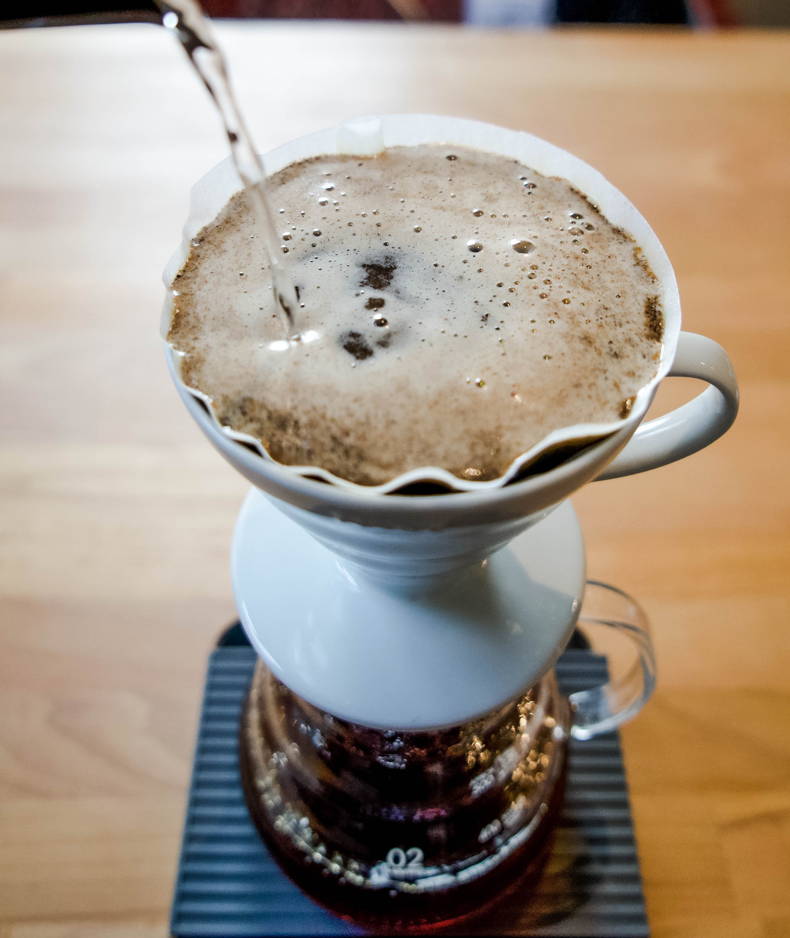 Kaffee brühen mit dem v60 Filter