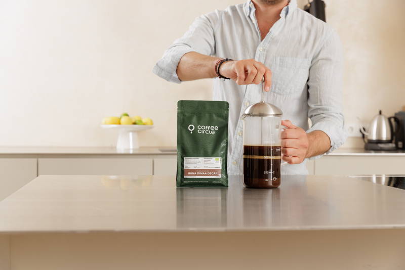 French Press Brühmoment