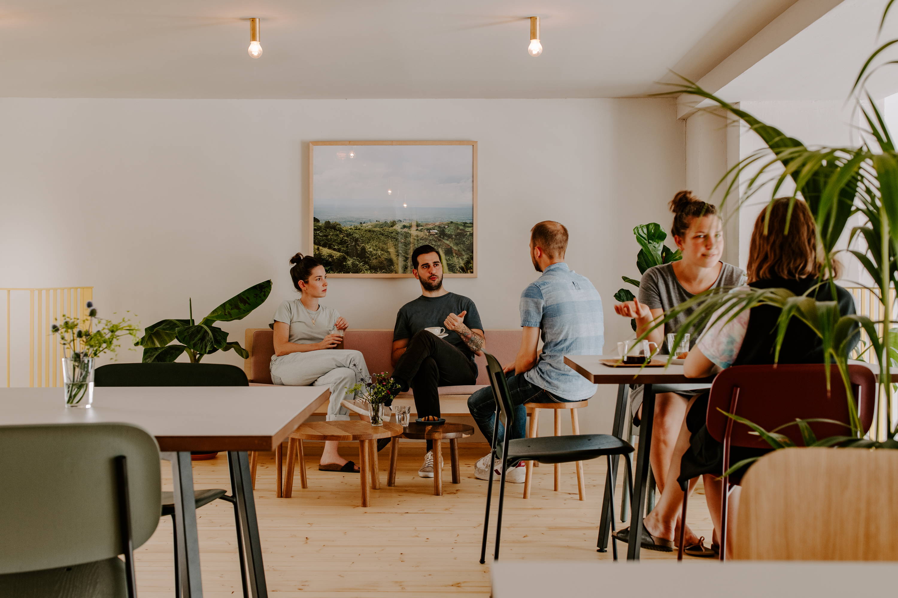 Gemütliches Zusammensitzen im Coffee Circle Cafe