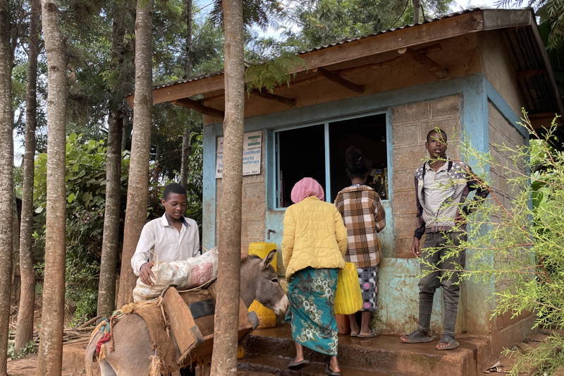Wasserkiosk in Äthiopien