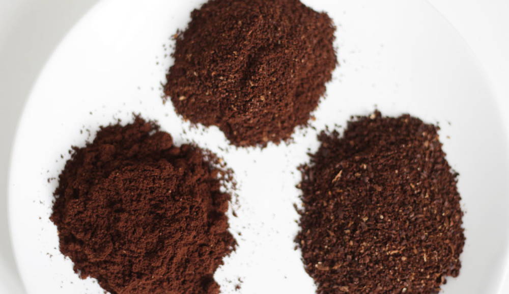 Unterschiedliche Kaffeemahlgrade für Espresso, Filterkaffee und Frech Press Unterschiedliche Kaffeemahlgrade für Espresso, Filterkaffee und Frech Press