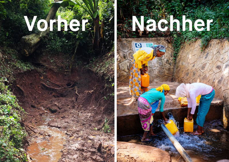Der Bau eines Trinkwasserbrunnens in Jimma, Äthiopien