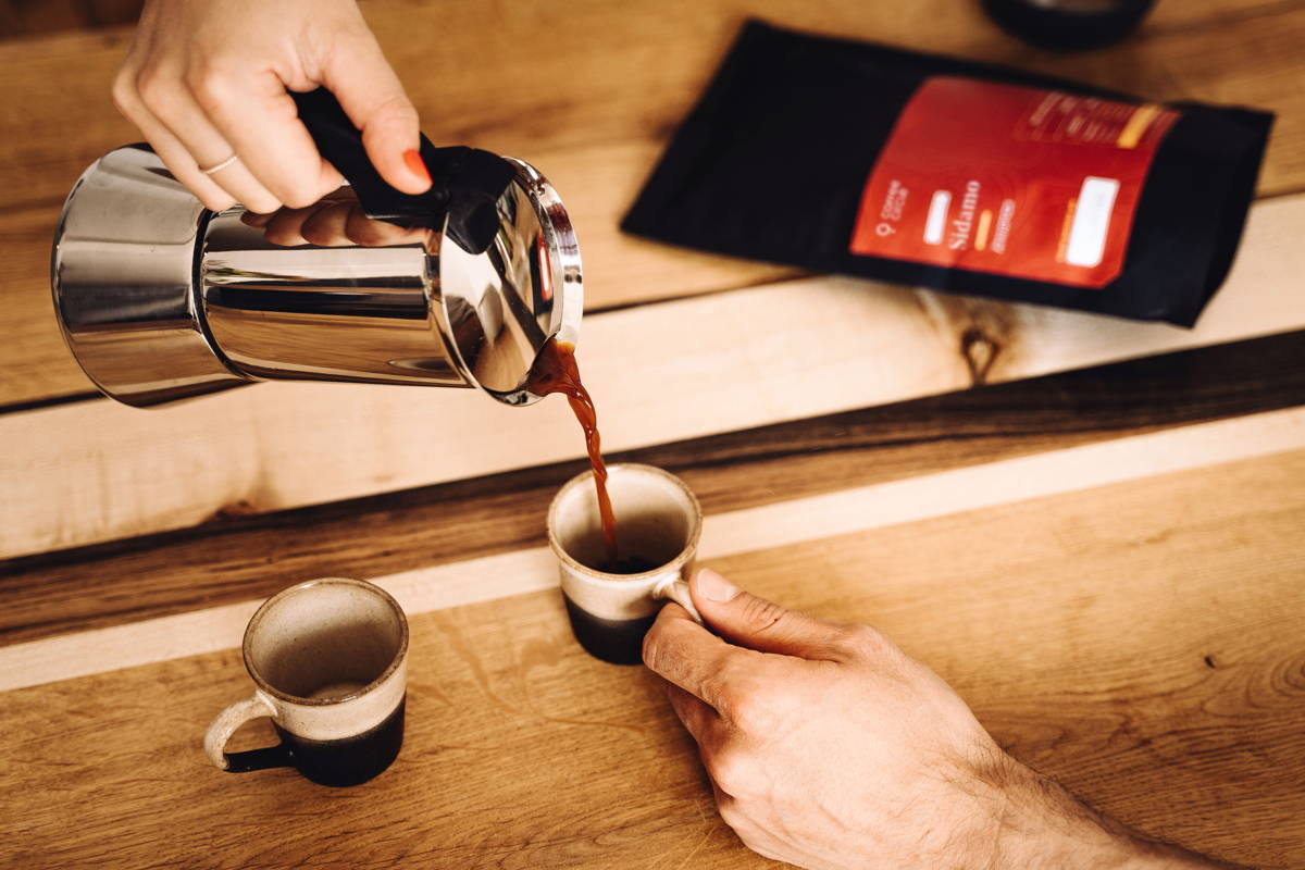 Making Coffee with a Moka Pot