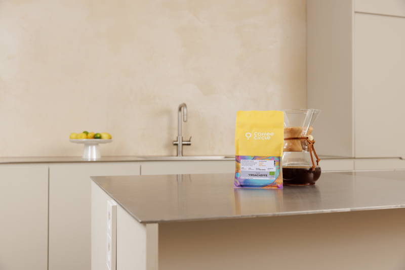 Yirgacheffe zubereitet in der Chemex