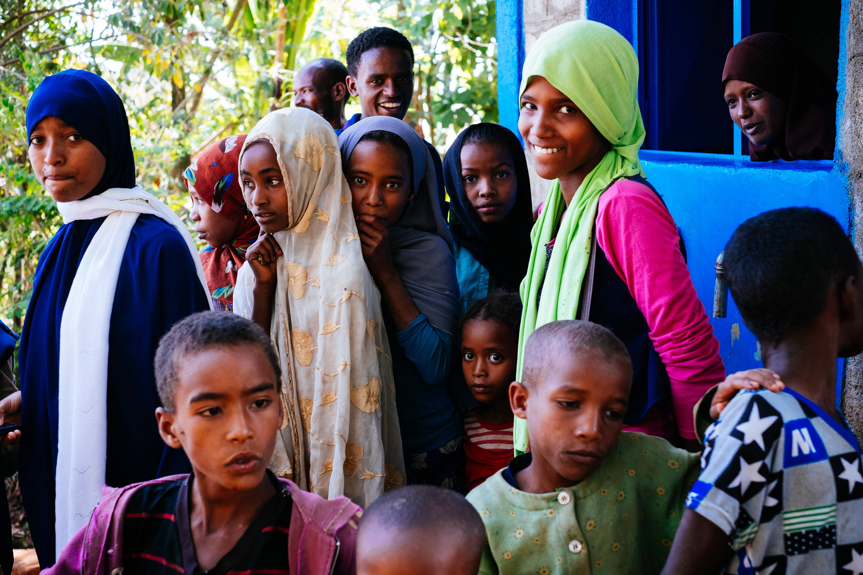 So viele fröhliche Gesichter