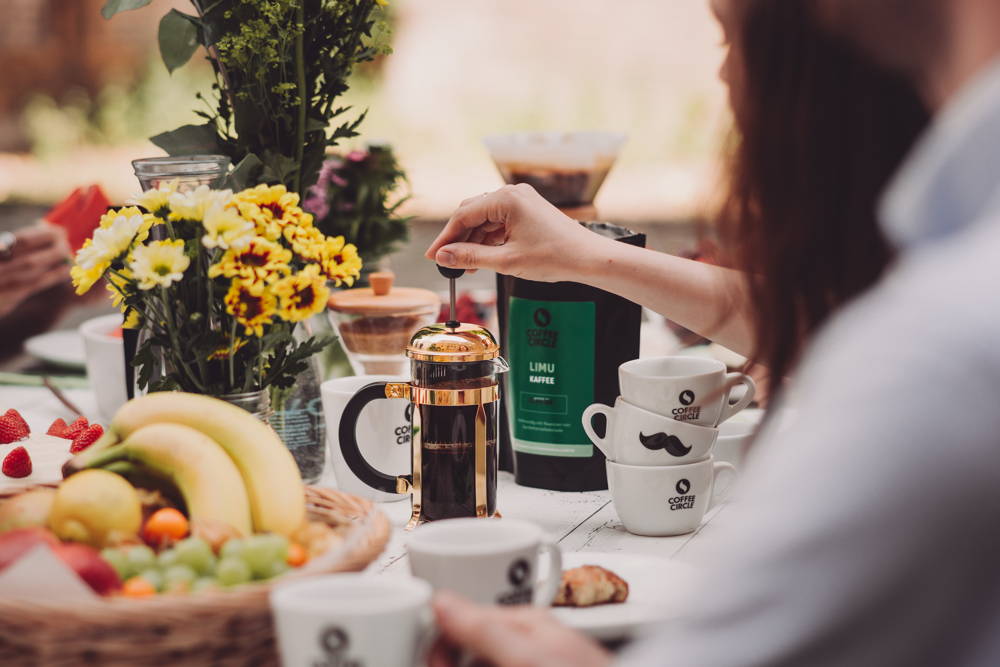Kaffeeklatsch im Sommer Einfach nur gemütlich